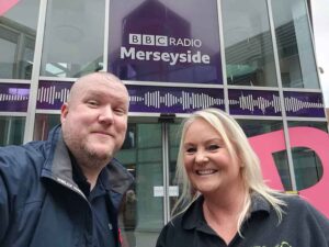 Dave and Helen at BBC Radio Merseyside