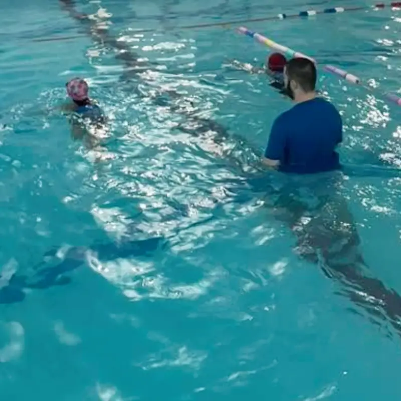 Swimming lesson in progress at Calday Pool Venue